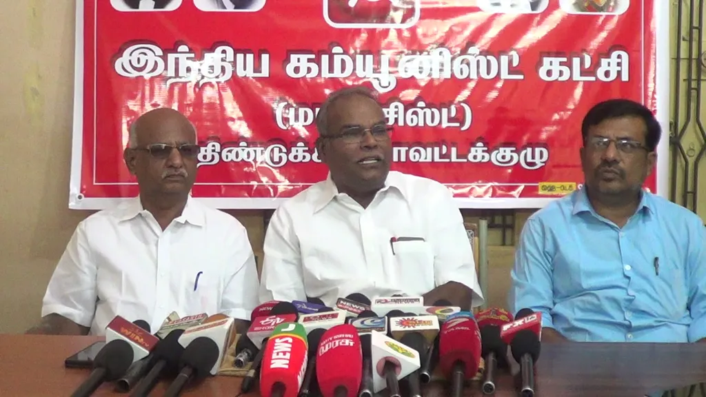 kaja strom damage; CPM state secretary K.Balakrishnan condemned